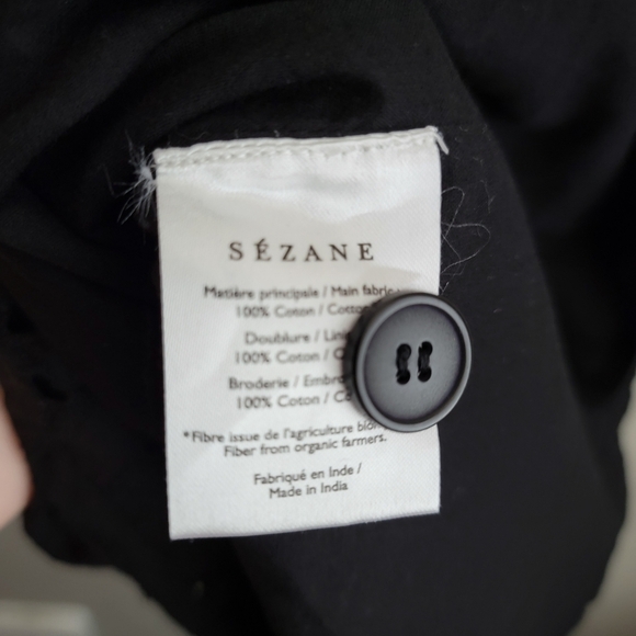 Sezane Timea Dress in Black size 34 NWT - Picture 8 of 10